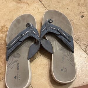 Clarks Blue and Gray Casual Sandals